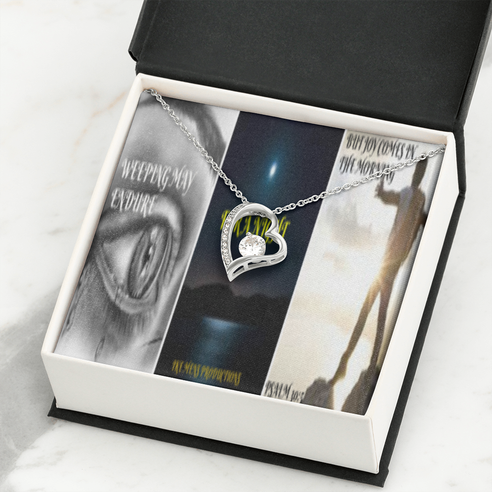 FOREVER LOVE NECKLACE IN SCRIPTURE COLLAGE
