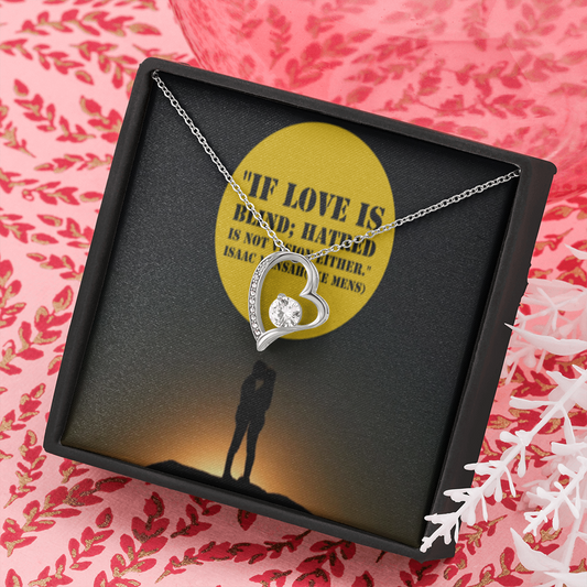 IKE MENS Quote Forever Love Necklace