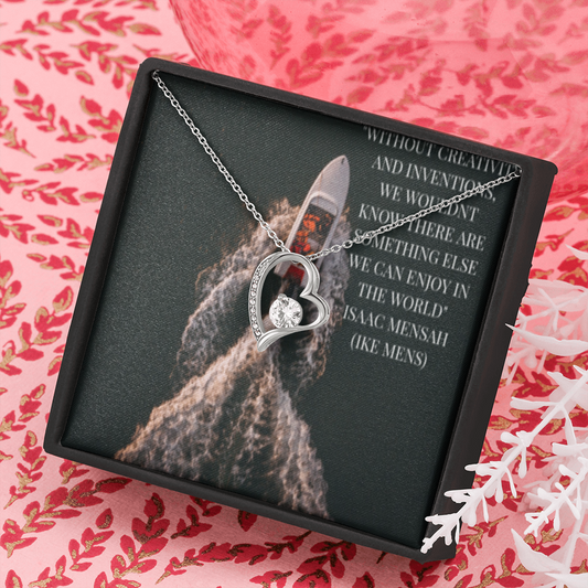 IKE MENS Quote Forever Love Necklace