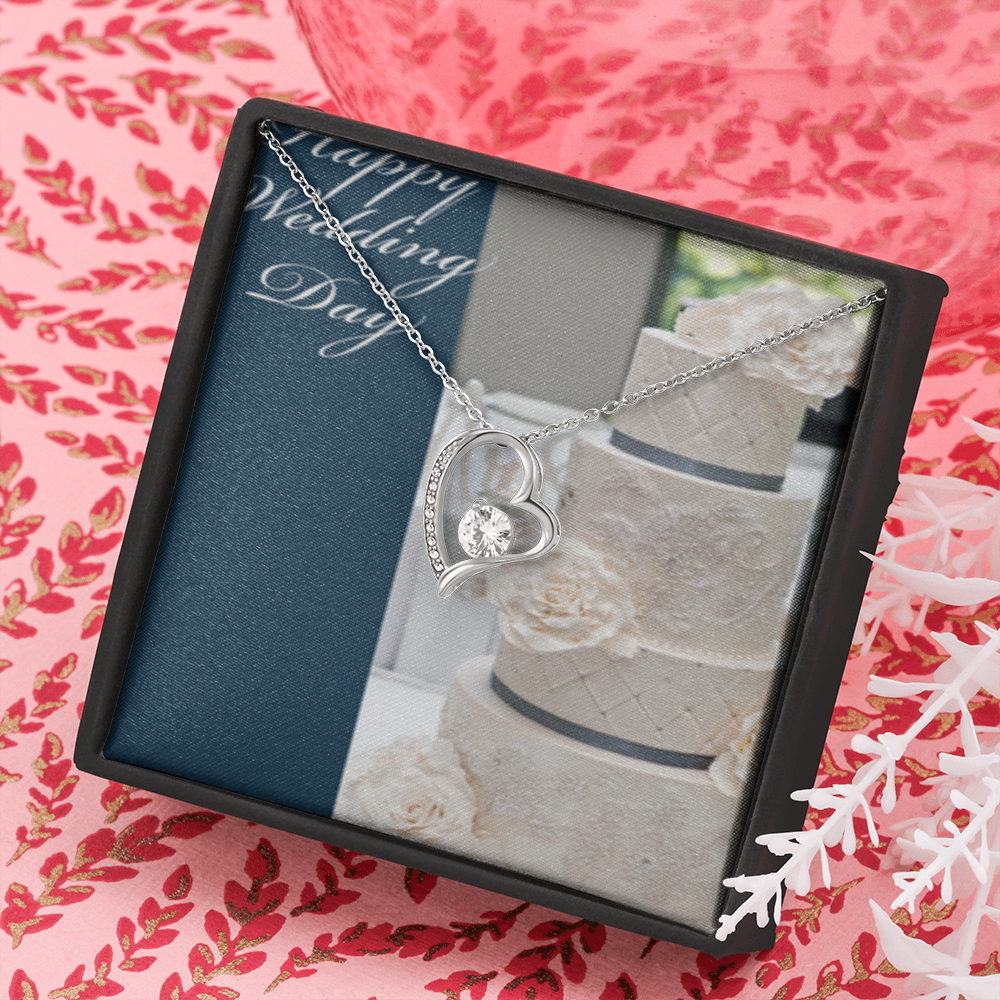 Happy Wedding  Day Forever Necklace