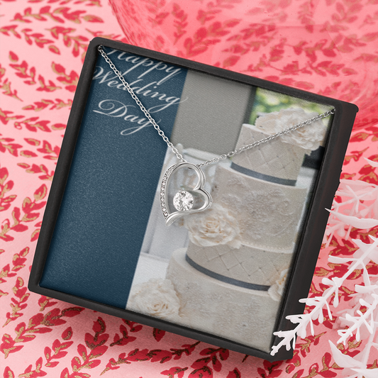 Happy Wedding  Day Forever Necklace