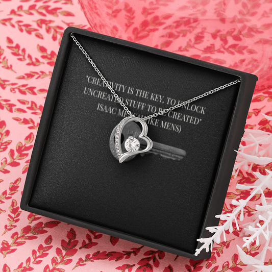 IKE MENS Quote Forever Love Necklace