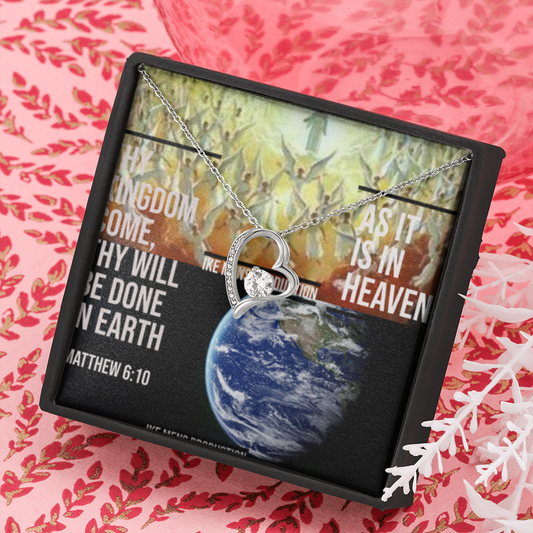 IKE MENS SCRIPTURE COLLAGE FOREVER LOVE  NECKLACE