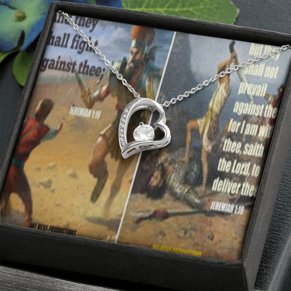 FOREVER LOVE NECKLACE IN SCRIPTURE COLLAGE