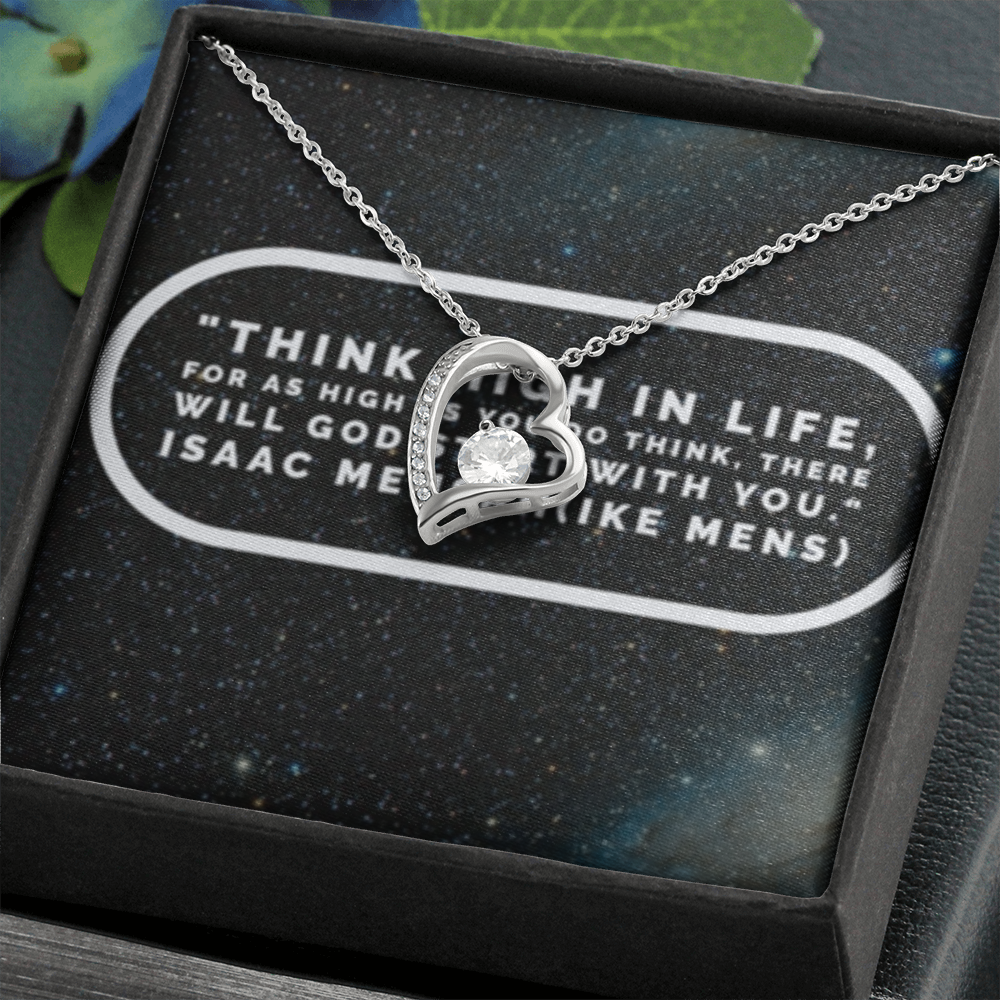 IKE MENS Quote Forever Love Necklace