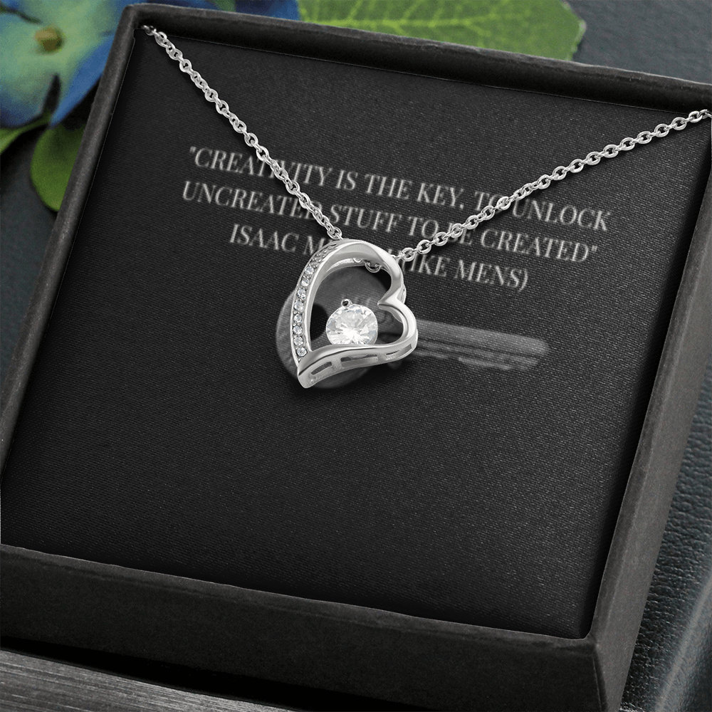 IKE MENS Quote Forever Love Necklace