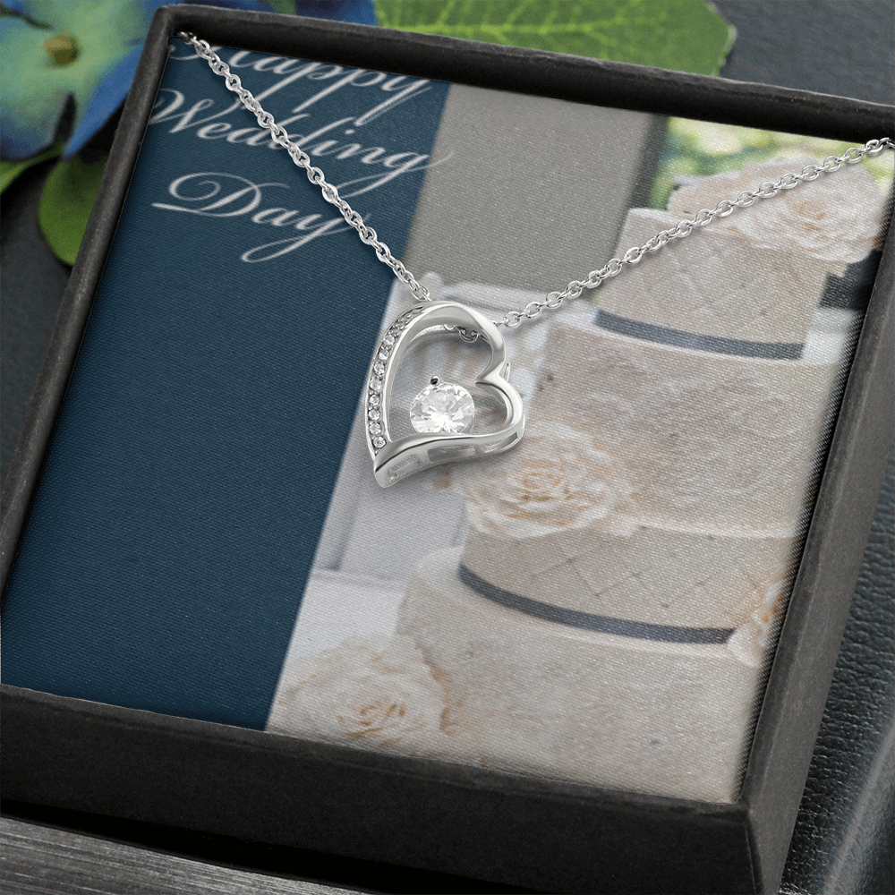 Happy Wedding  Day Forever Necklace