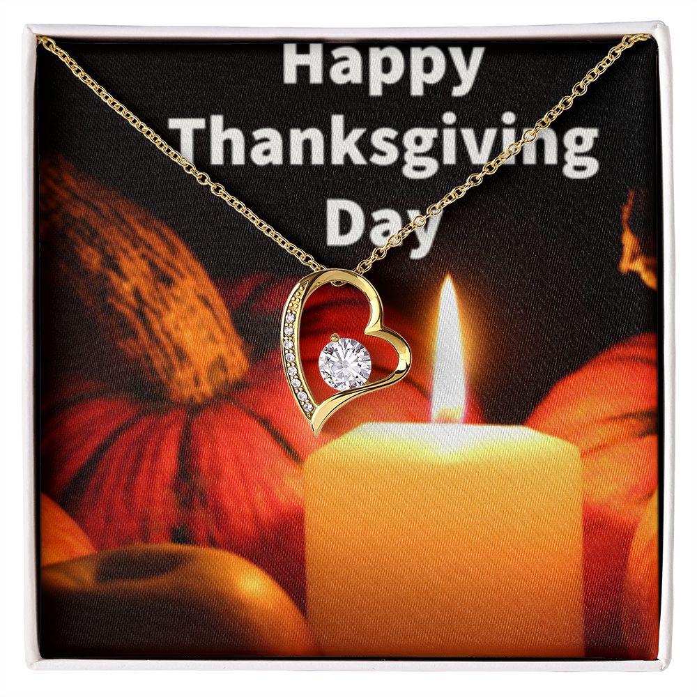 HAPPY THANKSGIVING DAY FOREVER LOVE NECKLACE
