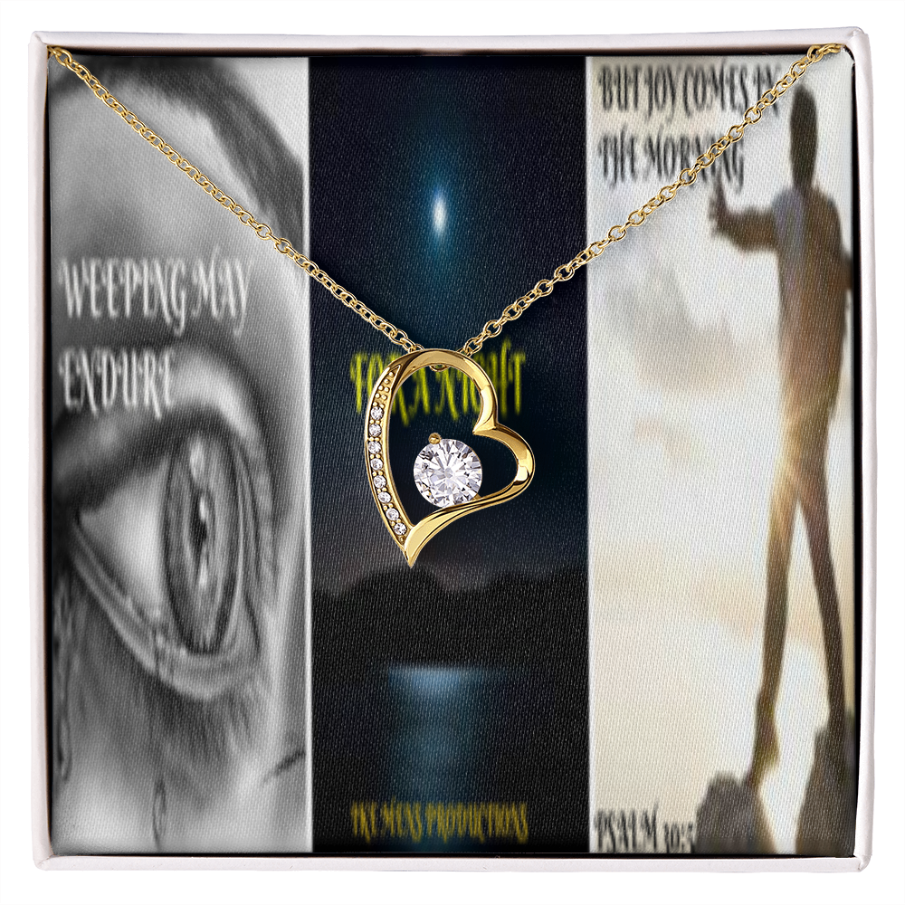 FOREVER LOVE NECKLACE IN SCRIPTURE COLLAGE