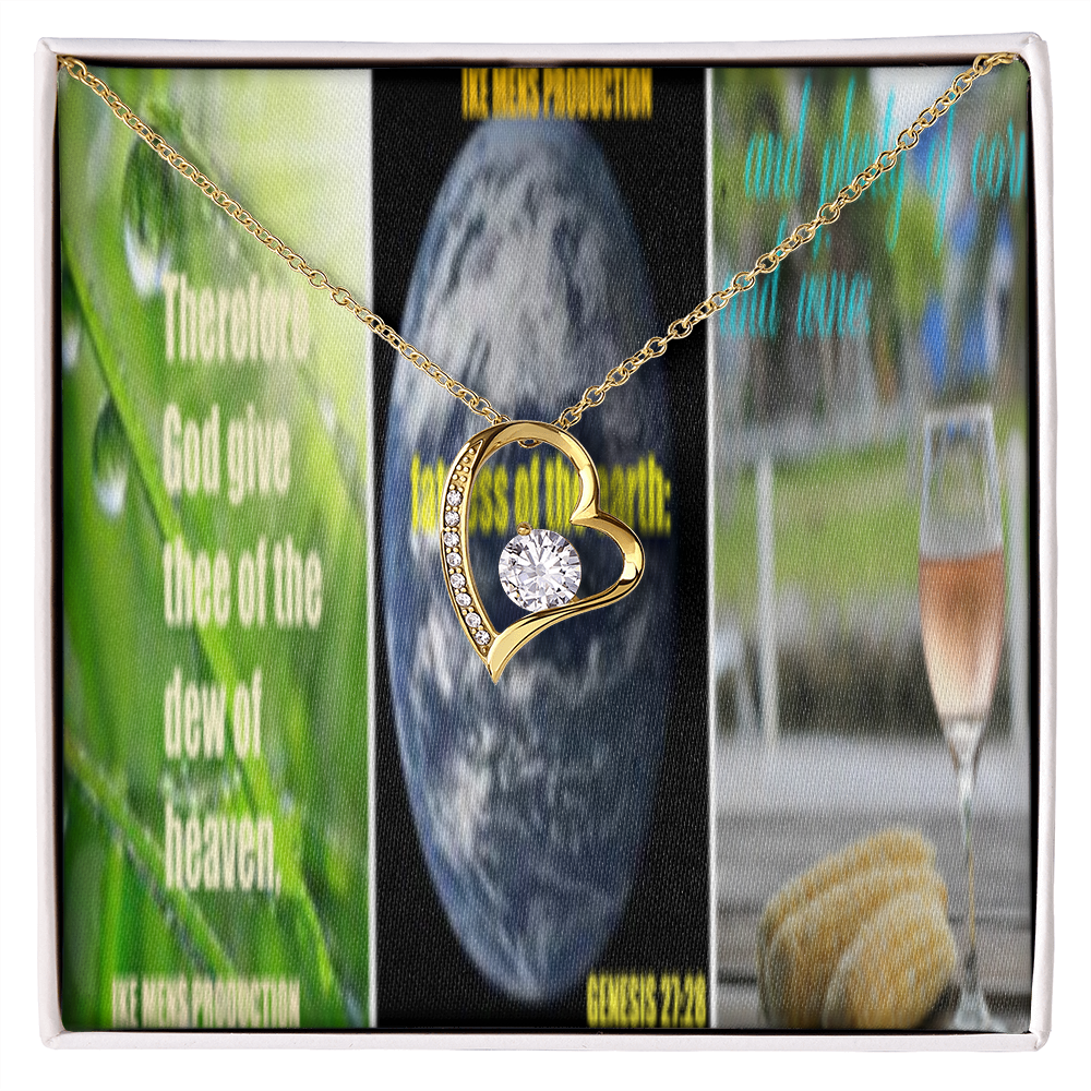IKE MENS SCRIPTURE COLLAGE FOREVER LOVE NECKLACE