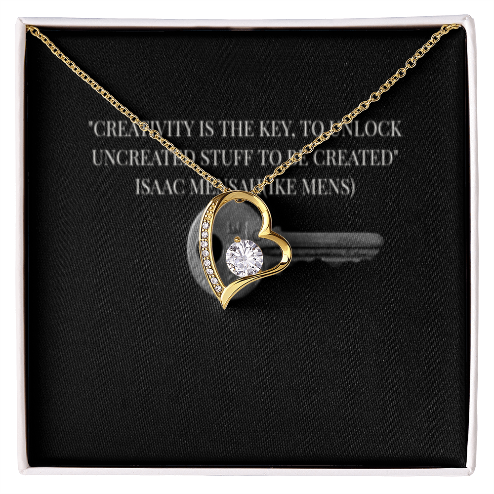 IKE MENS Quote Forever Love Necklace