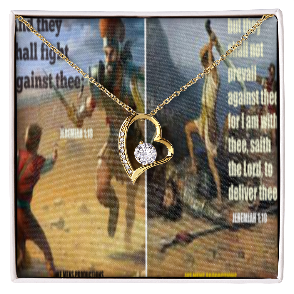 FOREVER LOVE NECKLACE IN SCRIPTURE COLLAGE