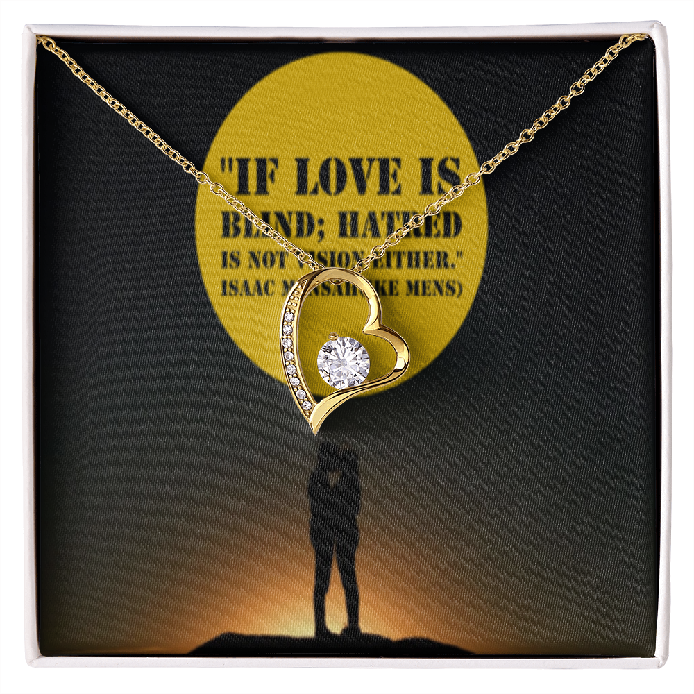 IKE MENS Quote Forever Love Necklace