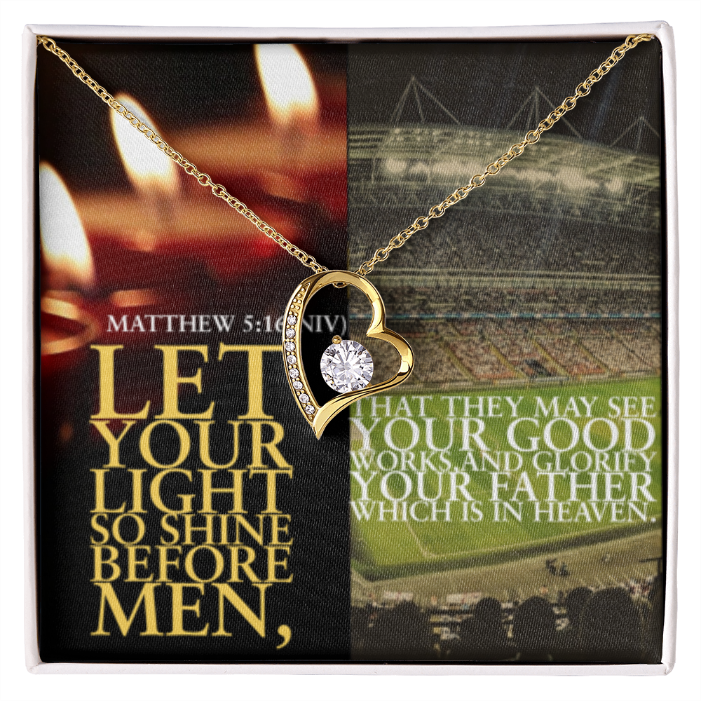 FOREVER LOVE NECKLACE  in Scripture Collage