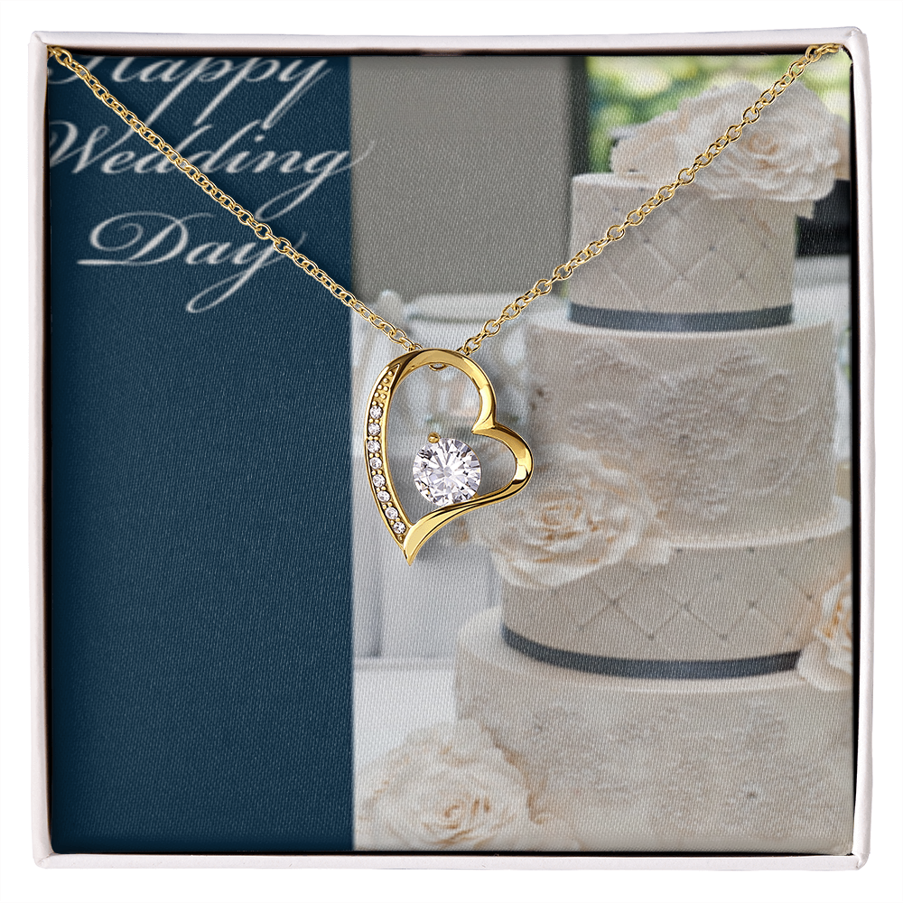 Happy Wedding  Day Forever Necklace