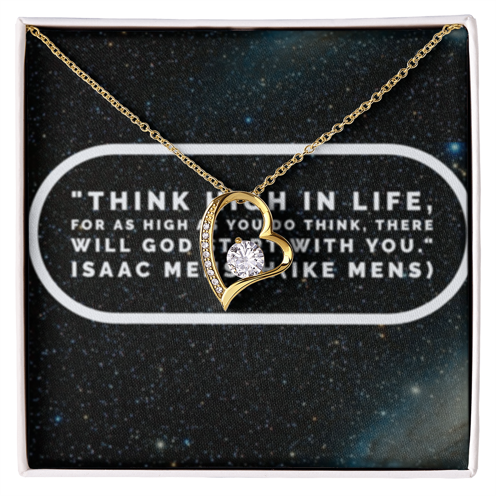 IKE MENS Quote Forever Love Necklace