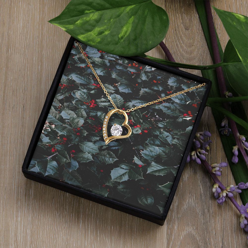 Merry Christmas Forever Love Necklace