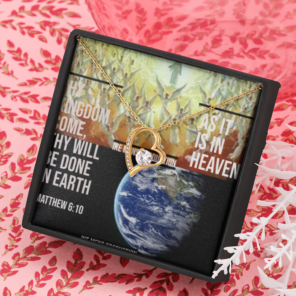 IKE MENS SCRIPTURE COLLAGE FOREVER LOVE  NECKLACE