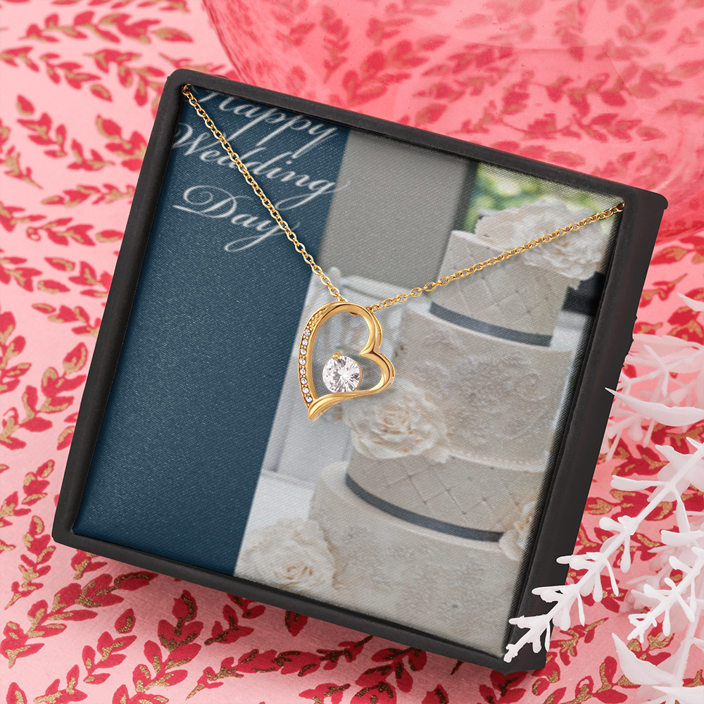 Happy Wedding  Day Forever Necklace