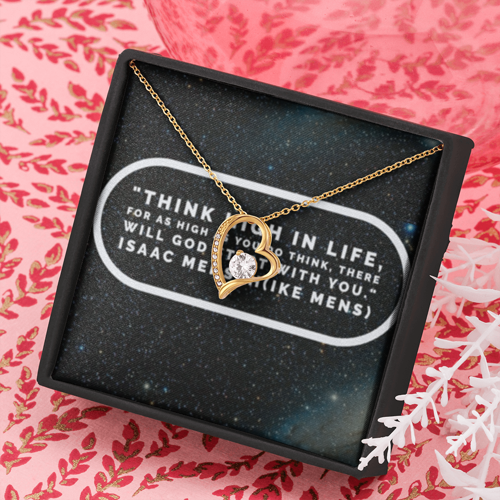 IKE MENS Quote Forever Love Necklace