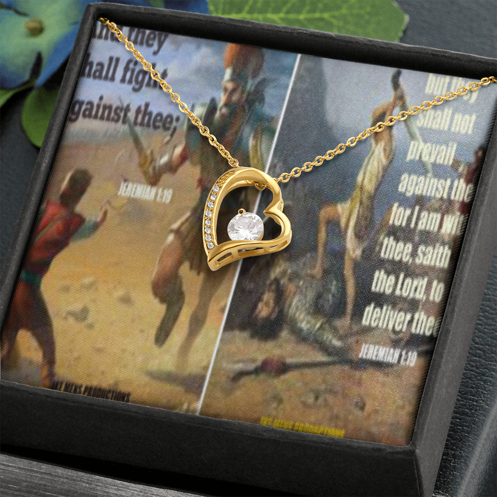 FOREVER LOVE NECKLACE IN SCRIPTURE COLLAGE