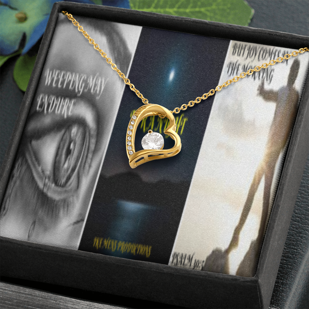 FOREVER LOVE NECKLACE IN SCRIPTURE COLLAGE