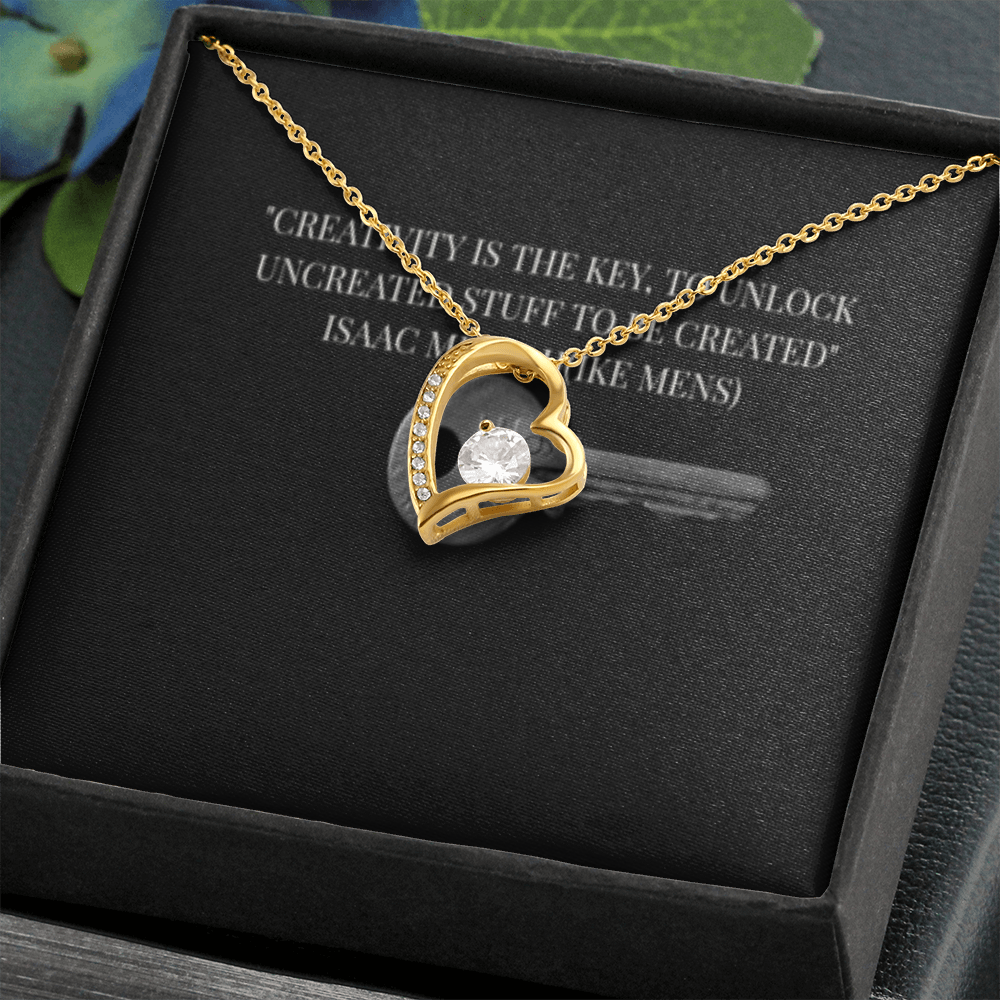 IKE MENS Quote Forever Love Necklace