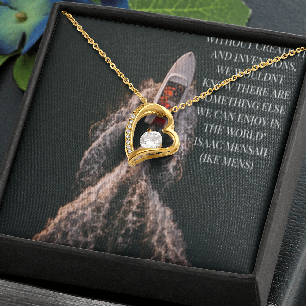 IKE MENS Quote Forever Love Necklace