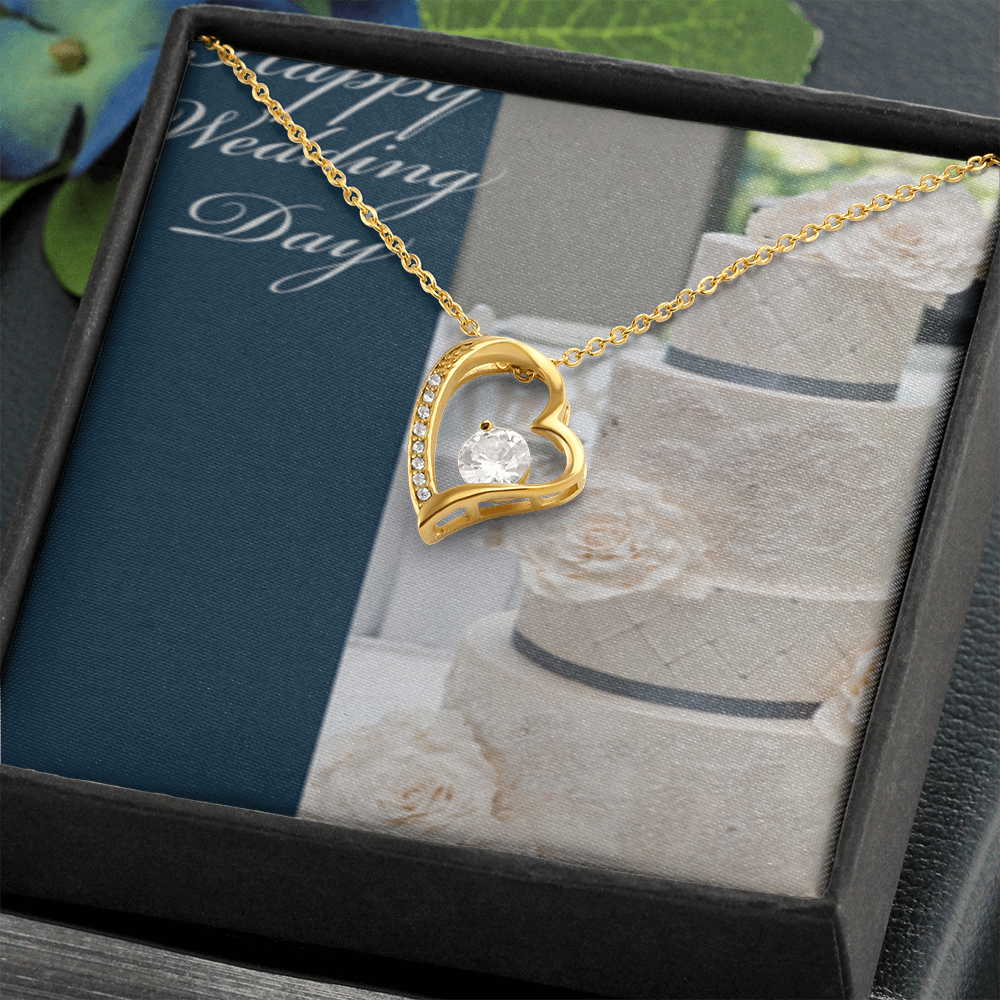 Happy Wedding  Day Forever Necklace