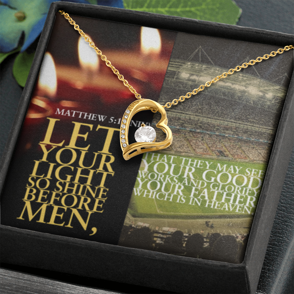 FOREVER LOVE NECKLACE  in Scripture Collage