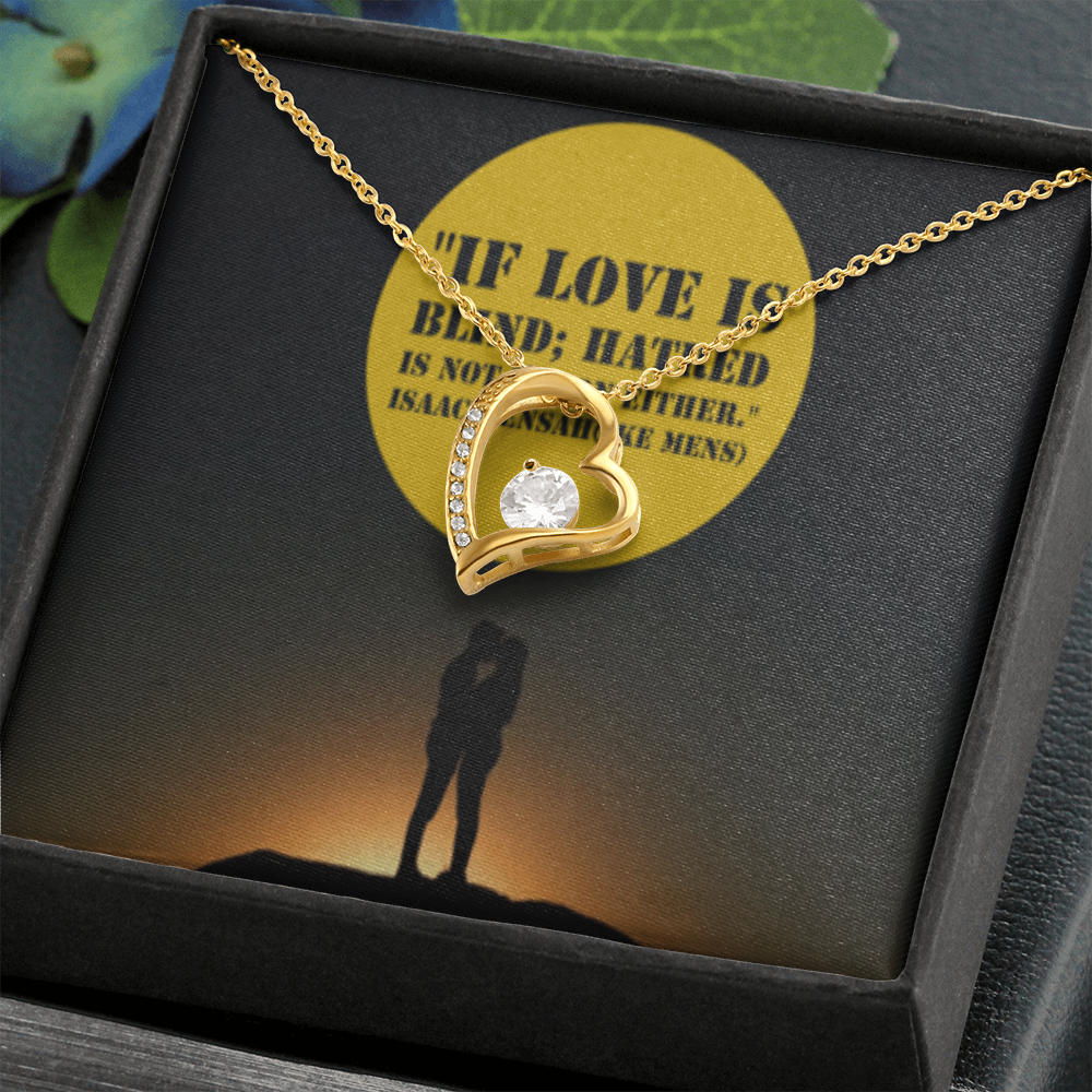 IKE MENS Quote Forever Love Necklace