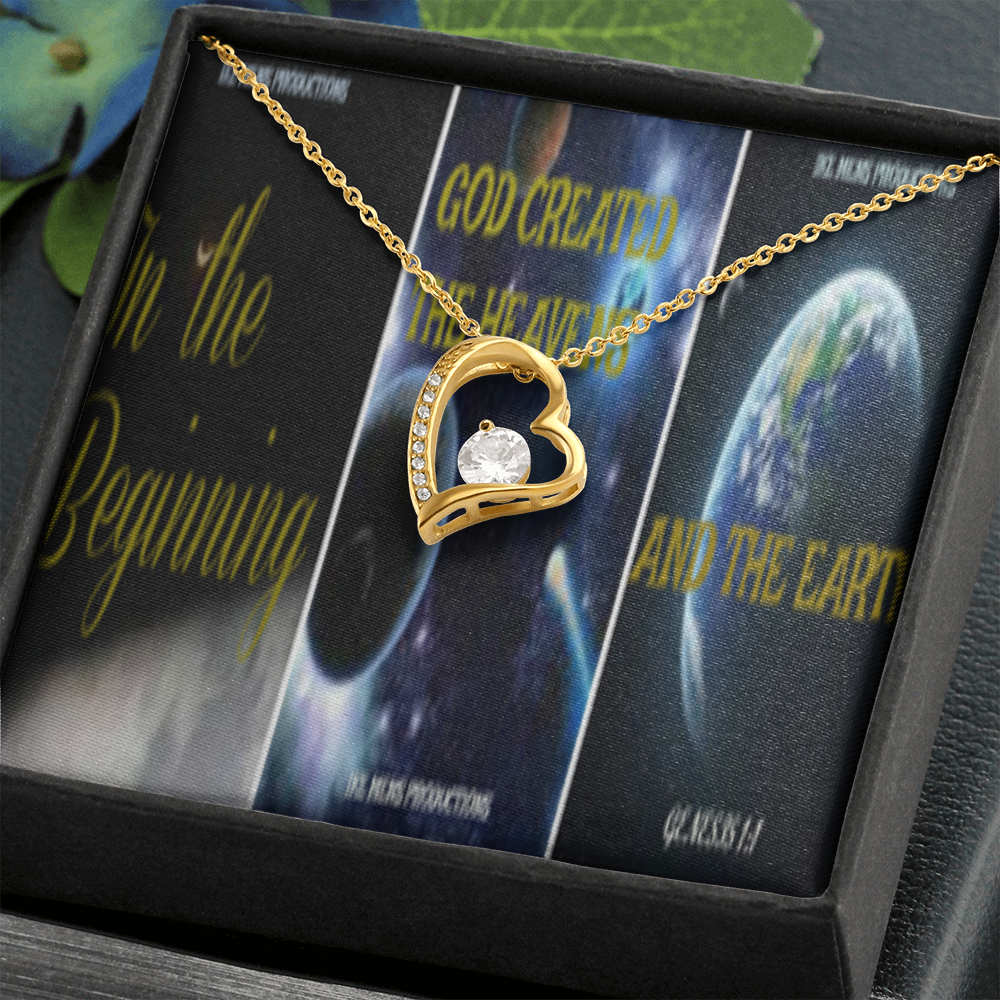 FOREVER LOVE NECKLACE IN SCRIPTURE COLLAGE