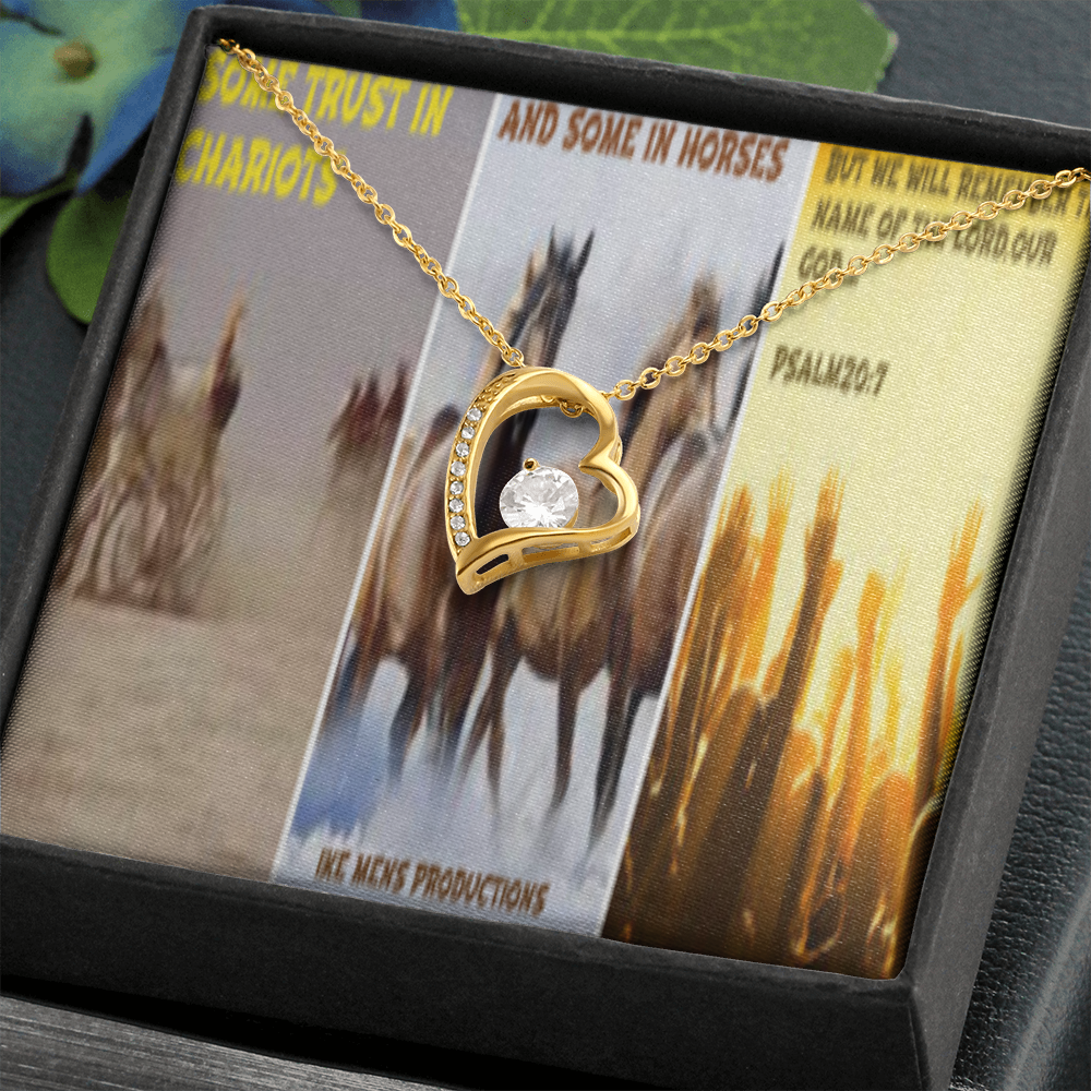 FOREVER LOVE NECKLACE IN SCRIPTURE COLLAGE