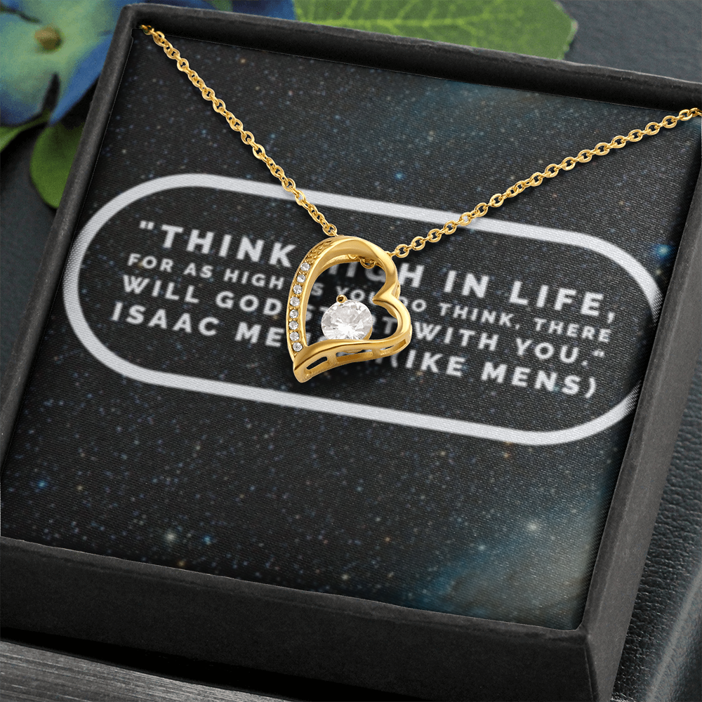 IKE MENS Quote Forever Love Necklace
