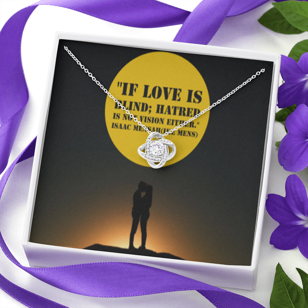 IKE MENS QUOTE Love knot necklace