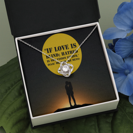 IKE MENS QUOTE Love knot necklace