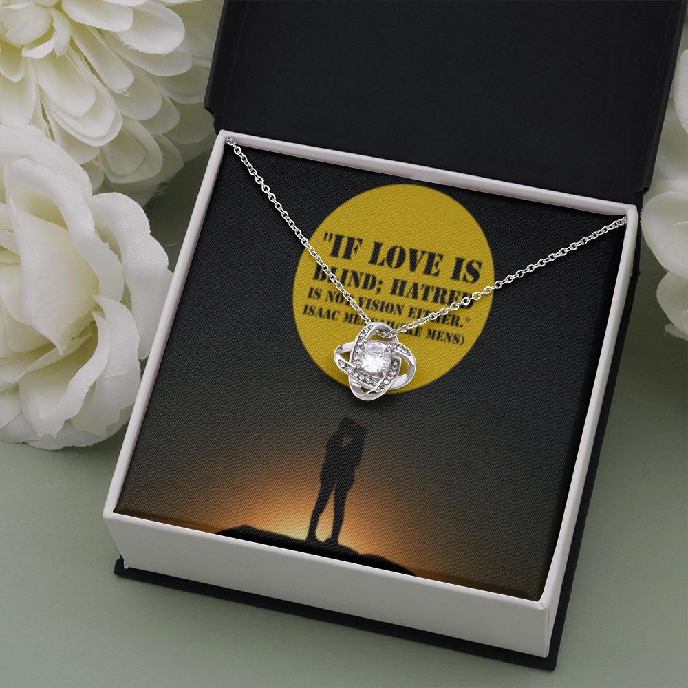 IKE MENS QUOTE Love knot necklace