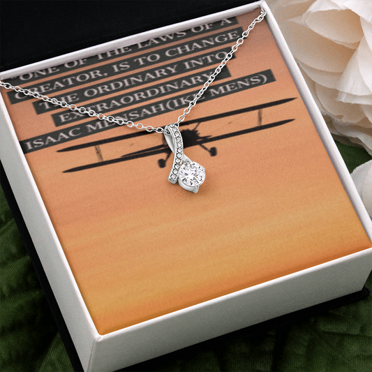 IKE MENS Quote Alluring Beauty Necklace