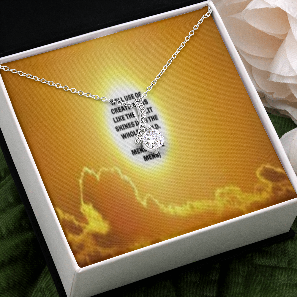 IKE MENS QUOTE ALLURING BEAUTY NECKLACE