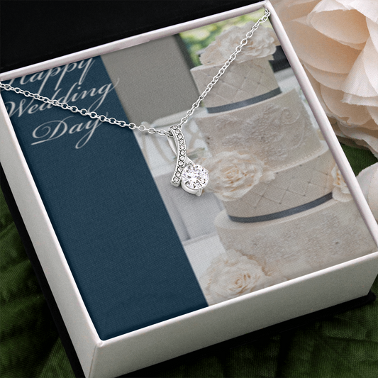 Happy Wedding Day Allurinng Beauty Necklace