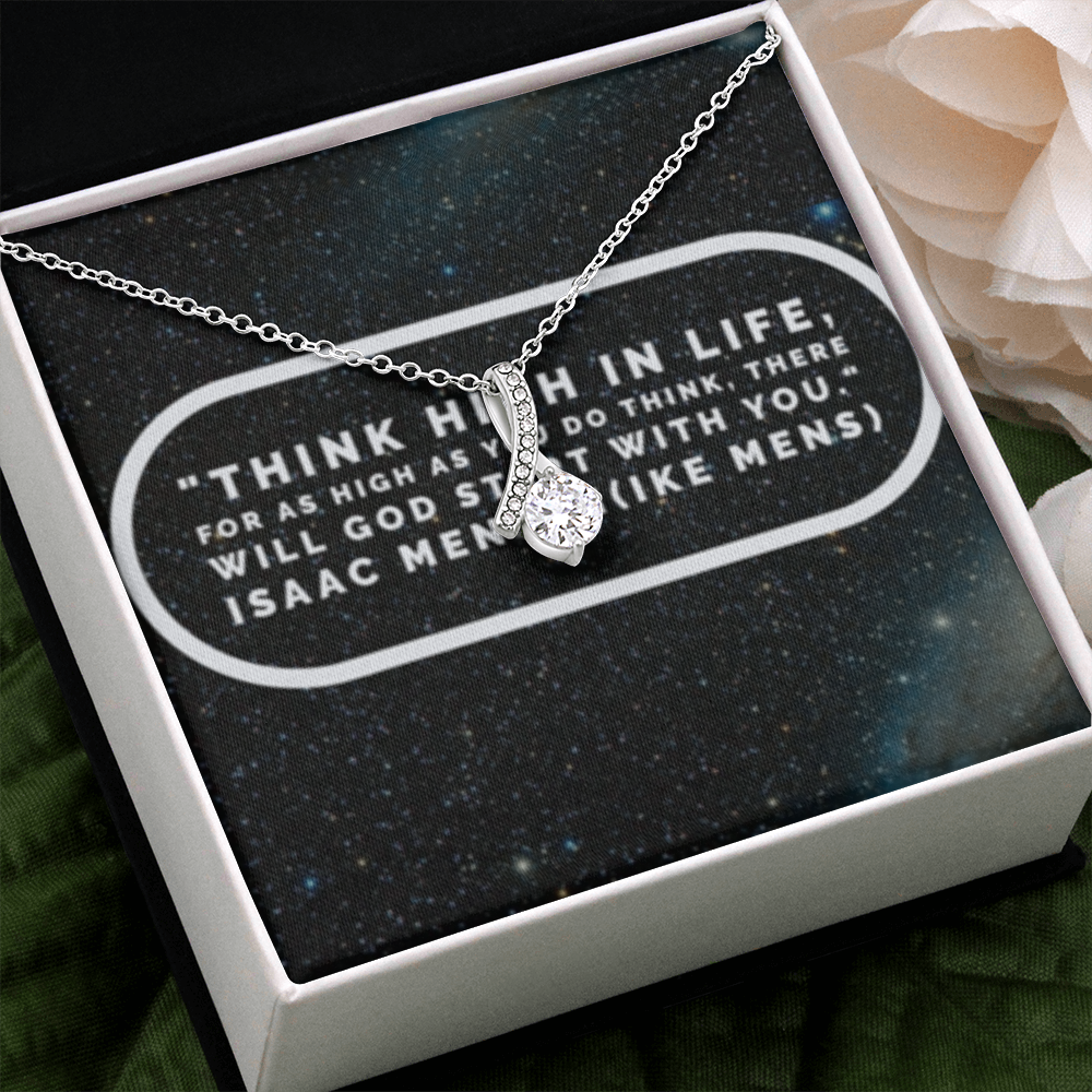 IKE MENS QUOTE ALLURING BEAUTY NECKLACE