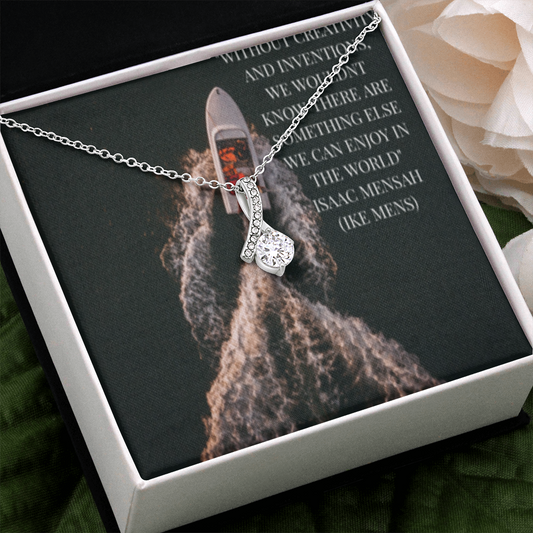IKE MENS QUOTE ALLURING BEAUTY NECKLACE