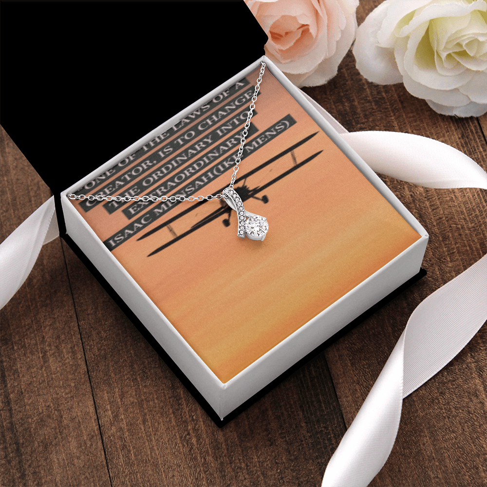 IKE MENS Quote Alluring Beauty Necklace