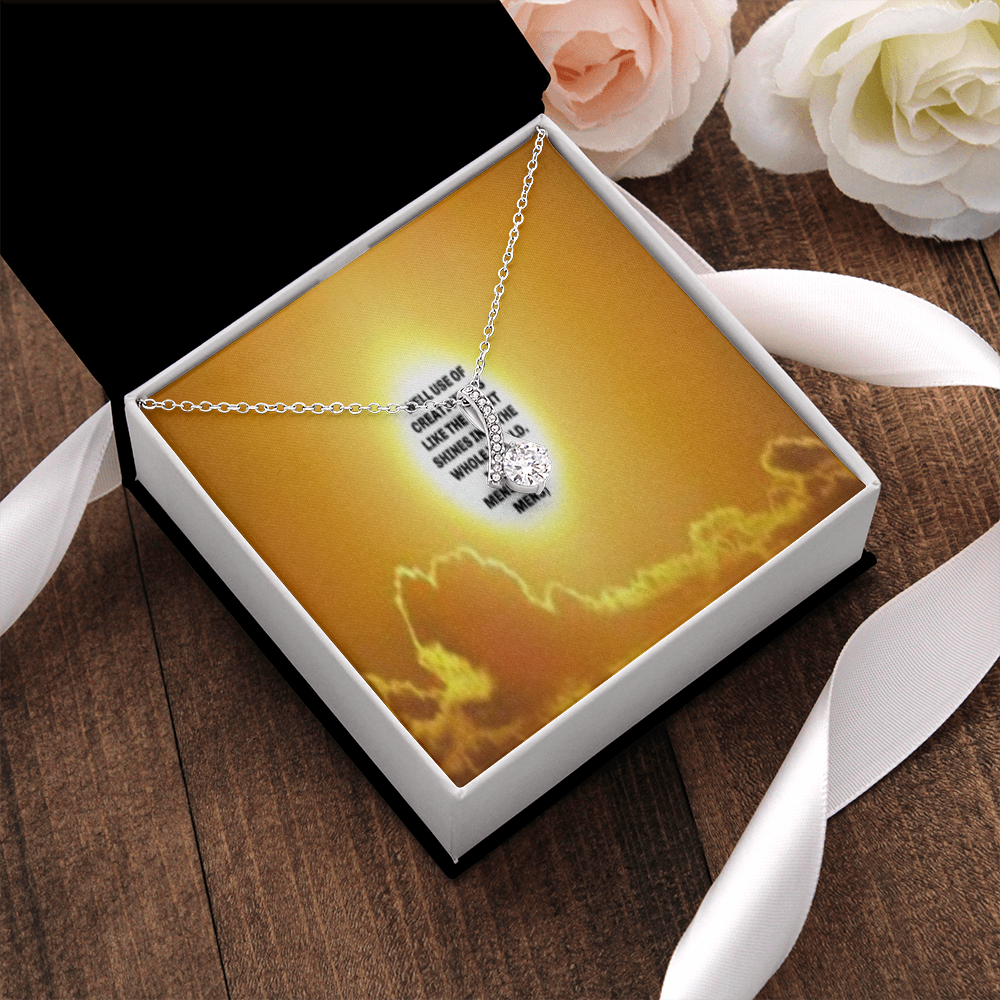 IKE MENS QUOTE ALLURING BEAUTY NECKLACE