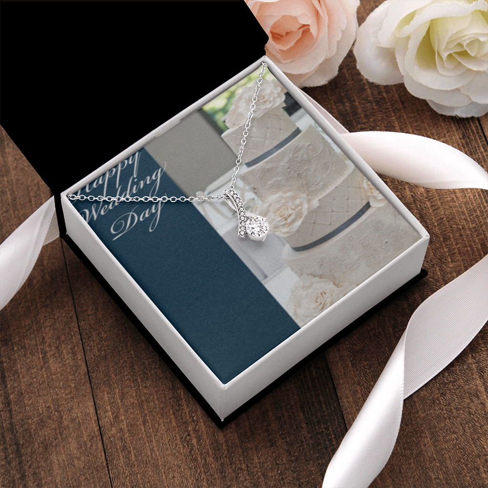 Happy Wedding Day Allurinng Beauty Necklace