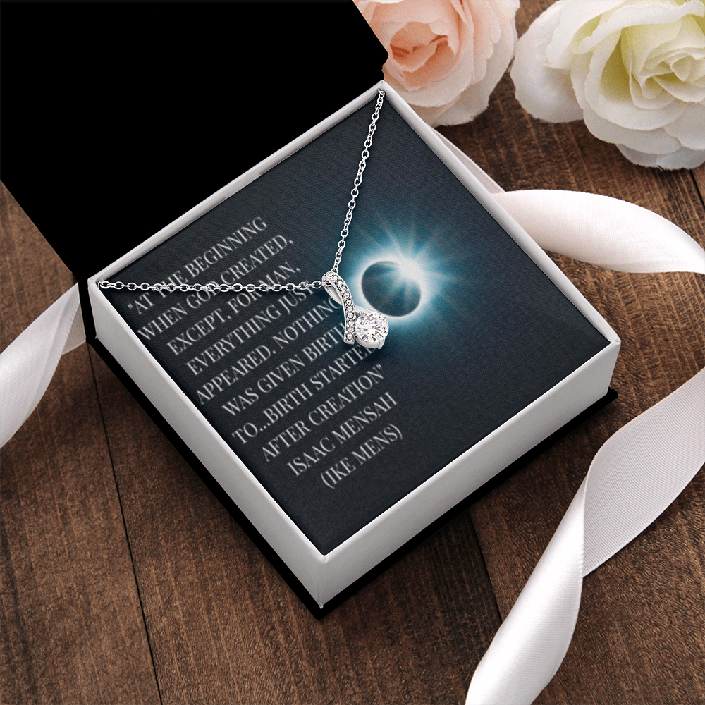 IKE MENS QUOTE ALLURING BEAUTY NECKLACE