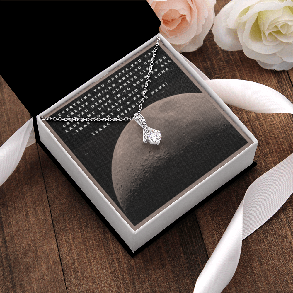 IKE MENS QUOTE ALLURING BEAUTY NECKLACE