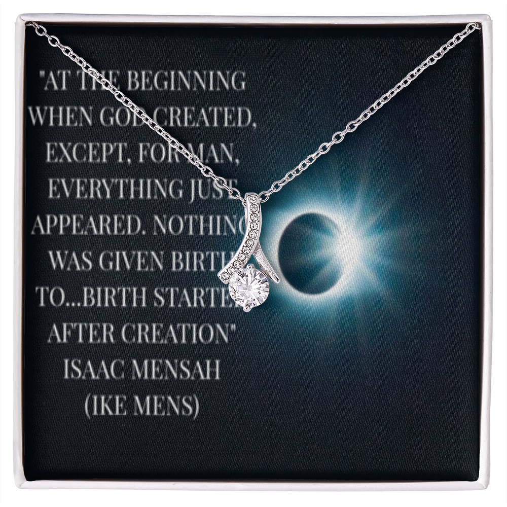 IKE MENS QUOTE ALLURING BEAUTY NECKLACE