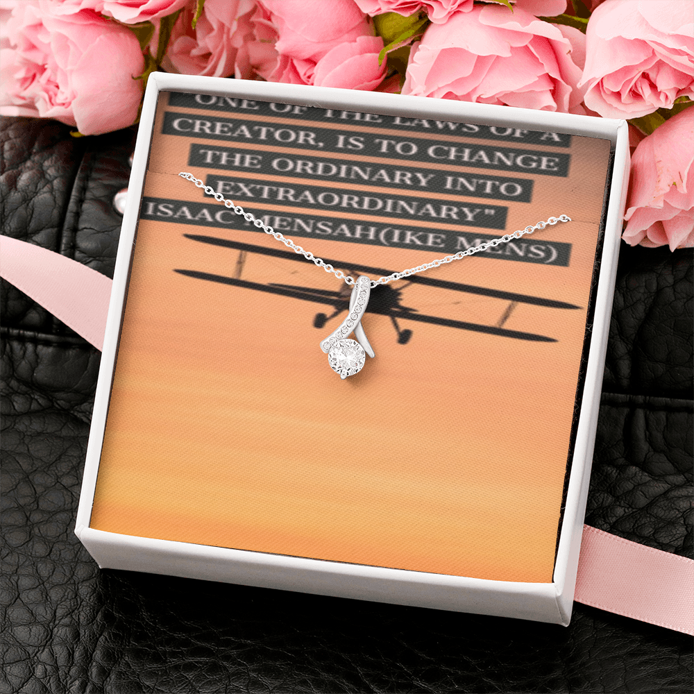 IKE MENS Quote Alluring Beauty Necklace