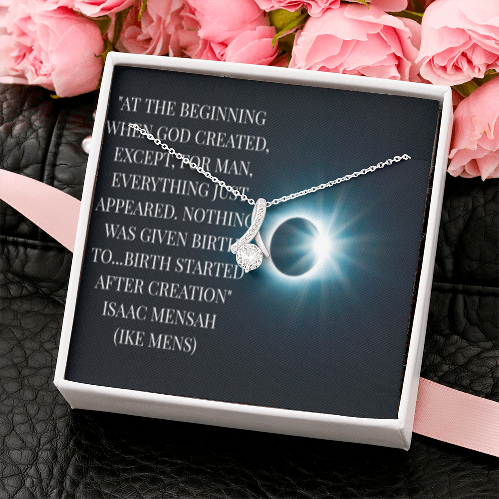 IKE MENS QUOTE ALLURING BEAUTY NECKLACE